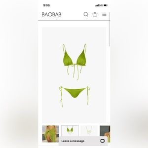 Baobab Gaia Grasshopper bikini top and bottom